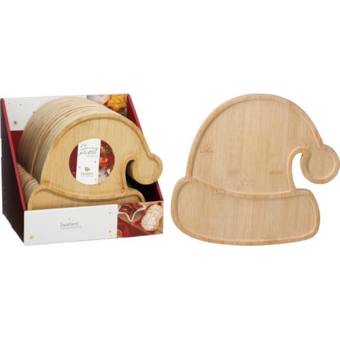 VASSOIO LEGNO FORMA CAPPELLO H.23
